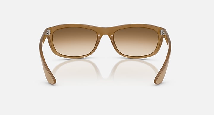 Ray-Ban Balorama RB4089 sunglasses, square front in matte Havana with brown lenses