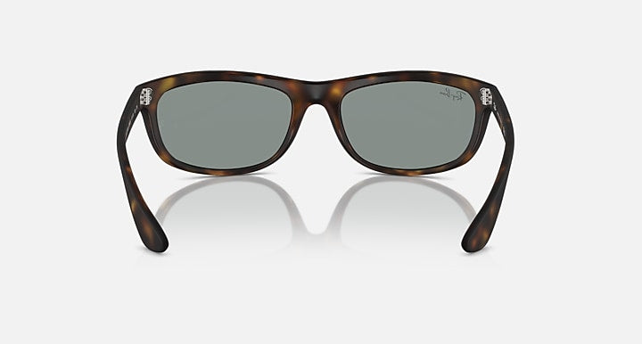 Ray-Ban Balorama RB4089 sunglasses front view, tortoise frame with dark gray lenses