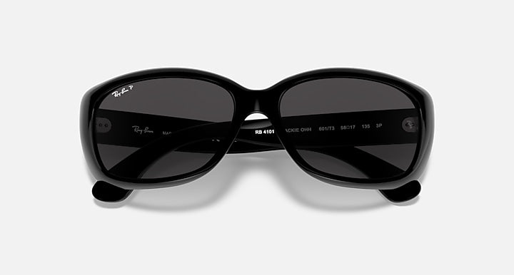 Jackie Ohh sunglasses, black frames with dark tinted lenses from above