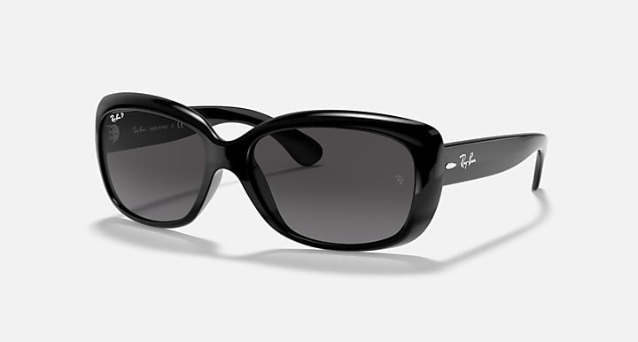 Jackie Ohh sunglasses, black with dark grey gradient polarized lenses