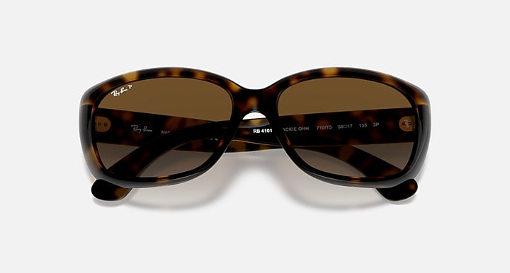 Ray-Ban Jackie Ohh RB4101 sunglasses with Havana frame and brown tinted lenses
