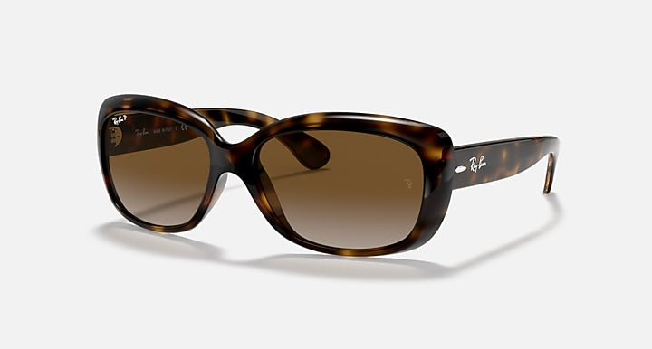 Ray-Ban Jackie Ohh RB4101 sunglasses with Havana frame and brown polarized lenses