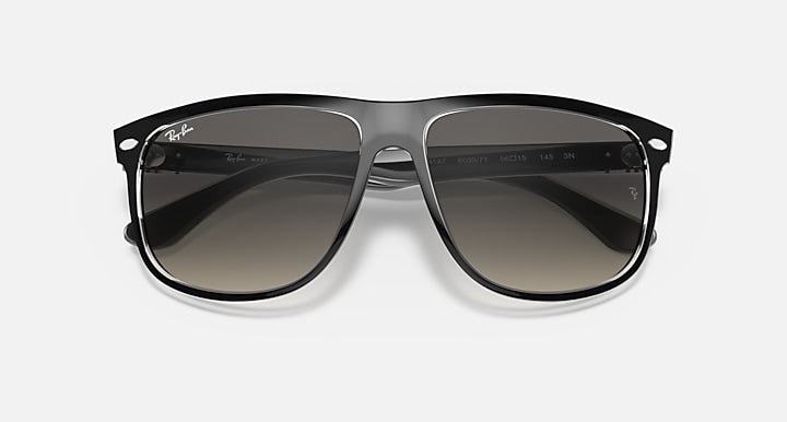 Ray-Ban RB4147 sunglasses with dark frame and dark lenses, front view