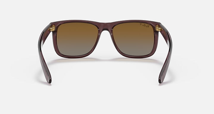 Maroon Havana-style sunglasses with brown tinted lenses and wide brow frame
