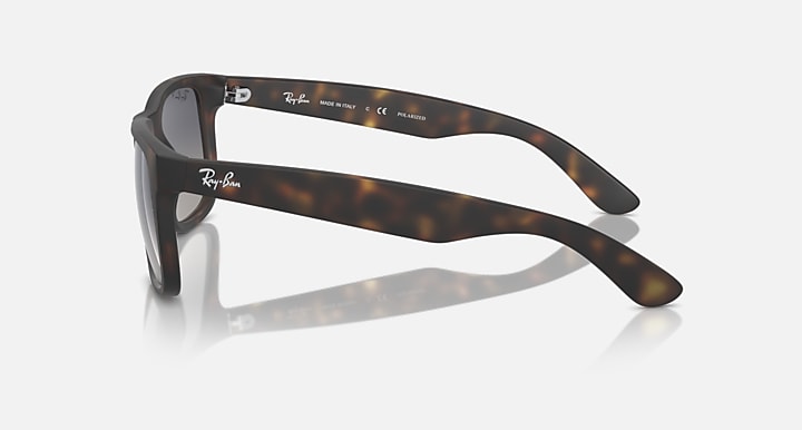 Tortoiseshell sunglasses with dark lenses and slim curved temple arms