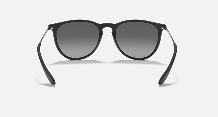 Ray-Ban Erika sunglasses with gray-tinted frame and dark gray lenses