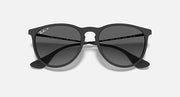 Ray-Ban Erika sunglasses with black frame and dark gray gradient lenses