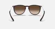 Ray-Ban Erika sunglasses with dark tortoise frame and brown gradient lenses