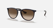 Ray-Ban Erika sunglasses with black frame and brown gradient lenses
