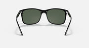 Ray-Ban RB4232 sunglasses front view, green lenses with black frame
