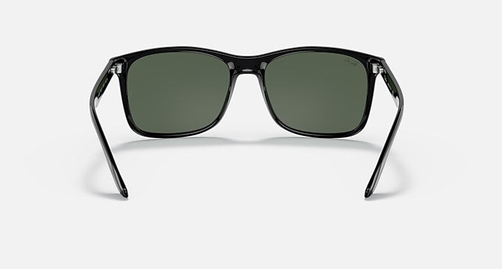 Ray-Ban RB4232 sunglasses front view, green lenses with black frame