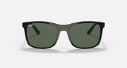 Ray-Ban RB4232 sunglasses, green-tinted lenses with black frame