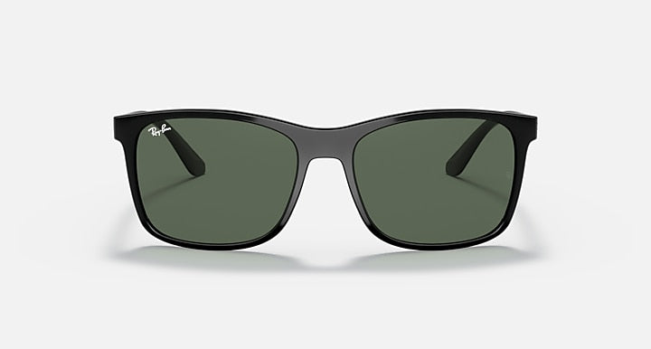 Ray-Ban RB4232 sunglasses, green-tinted lenses with black frame