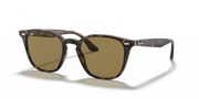 Ray-Ban low bridge fit sunglasses with black frame and olive-green lenses