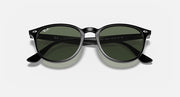 Ray-Ban RB4259 sunglasses, black frames with dark green tinted lenses