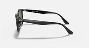Ray-Ban RB4259 sunglasses, black frames with green tinted lenses, side view