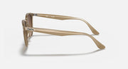 Ray-Ban RB4259 sunglasses side profile with light havana frame and brown lenses