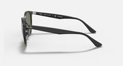 Ray-Ban RB4305F sunglasses, black temples with metal hinges and dark lenses