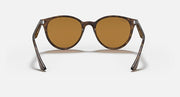 Ray-Ban RB4305F sunglasses, Light Havana frame with amber-brown lenses and side arms