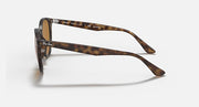 Ray-Ban RB4305F sunglasses, Light Havana temples with metal hinges and brown lenses