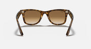 Ray-Ban Wayfarer sunglasses with amber lenses and light Havana acetate frames