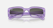 Ray-Ban Kiliane RB4395 sunglasses, lilac frame with dark gradient lenses