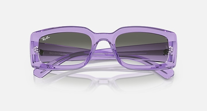Ray-Ban Kiliane RB4395 sunglasses, lilac frame with dark gradient lenses