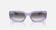Ray-Ban Kiliane RB4395 sunglasses, lilac rectangular frame with tinted lenses