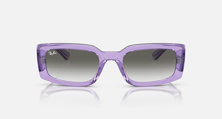 Ray-Ban Kiliane RB4395 sunglasses, lilac rectangular frame with tinted lenses