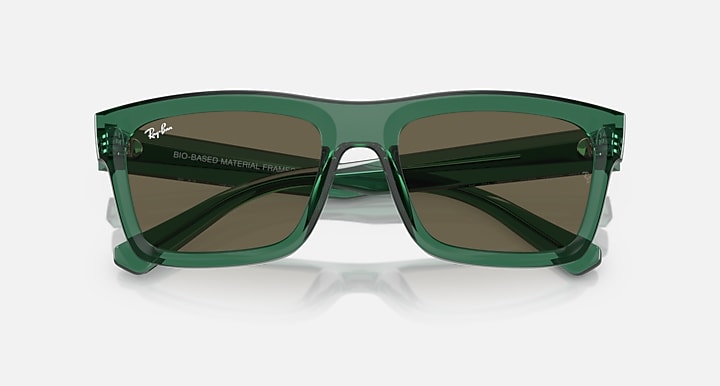 Ray-Ban Warren RB4396 sunglasses, green frame with brown lenses and nose bridge