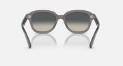 Ray-Ban Erik low-bridge sunglasses in dark frame with tinted lenses, front view