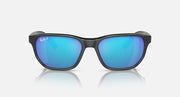 Ray-Ban RB4404M sunglasses, black frames with blue mirrored lenses
