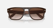 Ray-Ban RB4407 sunglasses, brown frame and brown gradient lenses, straight-on view