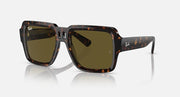 Ray-Ban Magellan sunglasses with dark havana acetate frame and olive-brown lenses