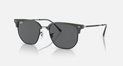 Ray-Ban Clubmaster sunglasses with dark grey frames and dark lenses