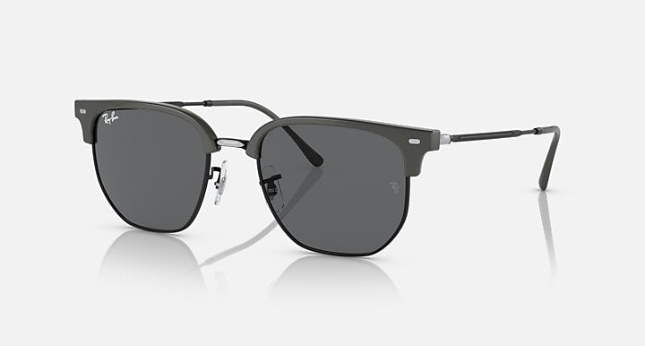 Ray-Ban Clubmaster sunglasses with dark grey frames and dark lenses