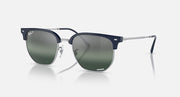 Ray-Ban Clubmaster sunglasses with dark green lenses and dark navy frame