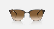 Ray-Ban Clubmaster sunglasses with bronze lenses and tortoise-brown frame