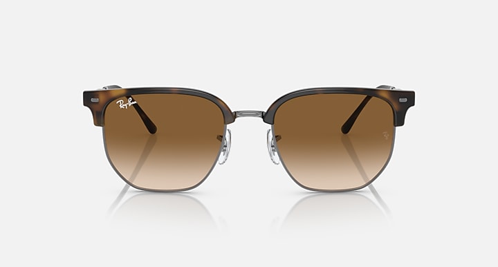 Ray-Ban Clubmaster sunglasses with bronze lenses and tortoise-brown frame