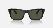 Ray-Ban RB4428 sunglasses, black full-frame with dark green lenses and curved temples