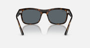 Ray-Ban RB4428 sunglasses front view, tortoiseshell frame with dark gray lenses