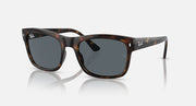 Ray-Ban RB4428 sunglasses with Havana-style frame and dark gray lenses