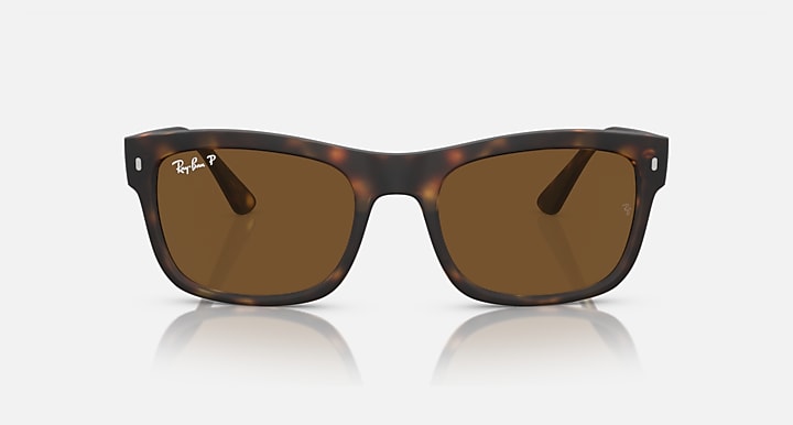 Ray-Ban RB4428 sunglasses, front view, havana frame with brown lenses