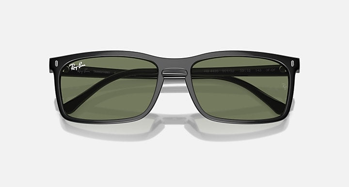 Ray-Ban RB4435 sunglasses, black frame with dark green tinted lenses