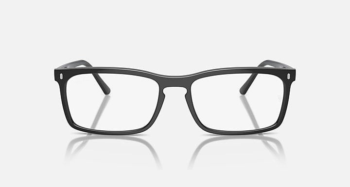 Ray-Ban RB4435 sunglasses, front view with black rectangular frames