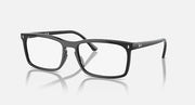 Ray-Ban RB4435 sunglasses, black frame with clear lenses