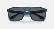 Ray-Ban Boyfriend Two sunglasses with teal frame and dark smoke lenses