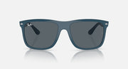 Ray-Ban Boyfriend Two sunglasses with teal frame and dark gray gradient lenses
