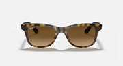 Ray-Ban RB4640 sunglasses, side view, tortoise brown frame, brown lenses