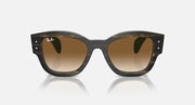 Ray-Ban Jorge RB7681S sunglasses with dark havana frame and amber tinted lenses